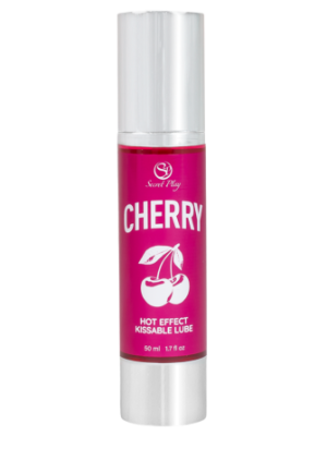 2 en 1 Lubrifiant et huile de massage cerise chauffant